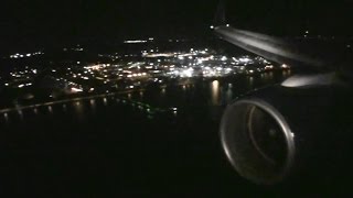 Welcome to the Capital!!!  Excellent Nighttime HD 757 Landing At Reagan National Airport!!!