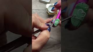 Tartan nail design step by step