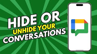 How to Hide or Unhide Conversation on Google Chat