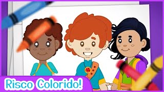 Risco Colorido - 1 Hora sem Parar! - Música Infantil & Vídeos Educativos