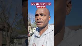 Engage with Your Host Privately Until You get to USA #shorts #host