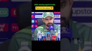 Babar Azam Emotional after loss against India in T20 World Cup #shorts