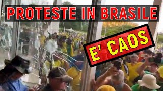 I sostenitori di Bolsonaro assaltano ed entrano all'interno del Parlamento per bloccare Lula, è caos