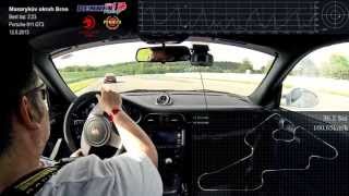 OnBoard with Telemetry | Porsche 911 GT3 | Brno Circuit 12.5.2013 | Best Lap 2:23