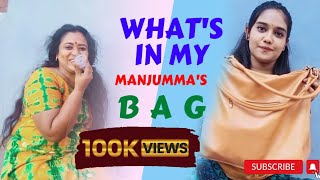 What's in my 'മഞ്ജുമ്മയുടെ' bag | Manjupathrose | AkshayaAS | Aliyans