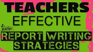 Teacher Wellbeing: How To Make Report Writing Time Effective and Less Stressful