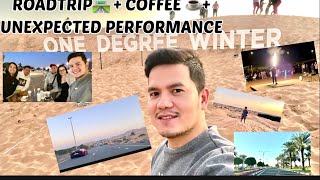 ONE DEGREE WINTER CAFE DUBAI I Roadtrip 🛣 + Coffee ☕️🌅 + Amazing Performance🕺 I Ruffy Caalim Vlog