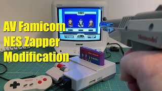 Does NES Zapper work with Nintendo Famicom AV? Family Computer Simple Modification