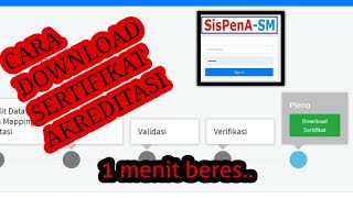 CARA DOWNLOAD SERTIFIKAT AKREDITASI SIS PENA