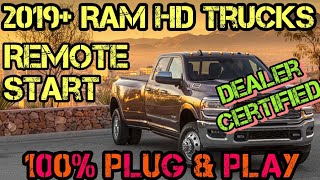 2019+ RAM Trucks (2500 and up) 100% Plug & Play Remote Start Kit - FULL INSTALL