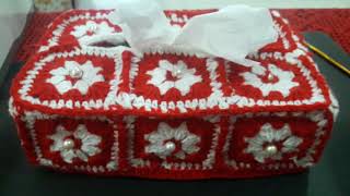 How to Crochet  Tissue Box Cover in Tamil.