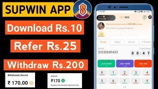 Supwin App Full Explaination | Fiewin 2nd App | रोज कमाओ 2000 रूपये