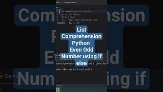 Even Odd Number short way?? Python #shorts #youtubeshorts
