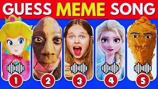 GUESS MEME & WHO'S SINGING 🎤🎵 🔥| Lay Lay, King Ferran, Salish Matter, Gegagedigedagedago, Elsa,Mario