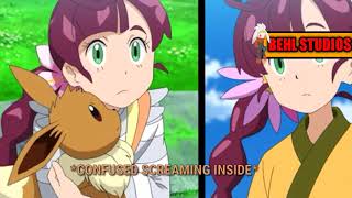 Eevee cute moments!    pokemon journeys ep 79 sword and shield