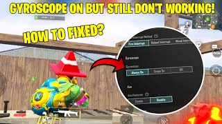 🔴 GYROSCOPE ON BUT STILL NOT WORKING// GYROSCOPE GLITCH// HOW TO FIXED GYROSCOPE IN PUBG MOBILE/BGMI