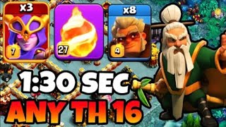 8 x Druids + 3 x super Witches are OVERPOWERED!!! BEST TH16 Attack Strategy (Clash of Clans)