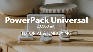 PowerPack Universal 20,000mAh Tutorial & Unboxing