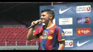 David Villa OFFICIAL Presentation in Barcelona