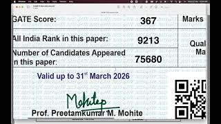 My 2023 GATE CS Score Card - Just FYI