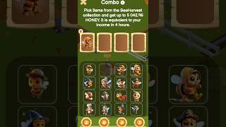 Bee Harvest Combo Card Today | Bee Harvest 23 September Combo Card