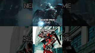 Nemesis Prime(TLK) vs Sentinel Prime(DOTM) #transformers #kesfet #respect #trending #edit