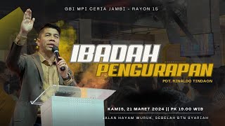 IBADAH PENGURAPAN -  21 MARET 2024