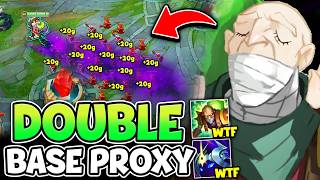 SINGED, BUT I PULL OFF THE PERFECT DOUBLE BASE PROXY (FARM AT ENEMY NEXUS)