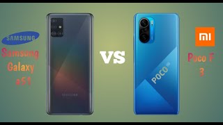 Samsung Galaxy a51 vs Poco F3 || camera test !!