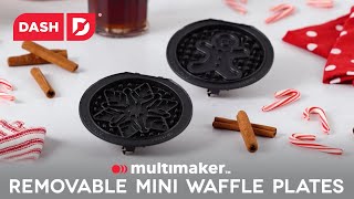 Dash MultiMaker™ Removable Plates- Snowflake & Gingerbread Man