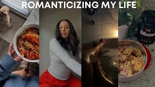 romanticizing my life vlog: lobster spaghetti, relaxing bubble bath & making protein rice krispies