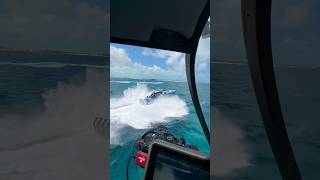 Chasing down this Midnight Express 43 CC on the Bahamas Powerboat Club FT Poker Run!