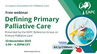 EAPC webinar: Defining primary palliative care webinar