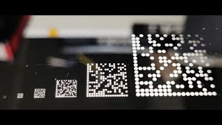 QR-Code marking by 5W UV laser