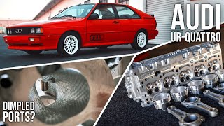 Building a mental Audi Quattro 5-Cylinder: but why use dimpled ports?