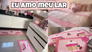 Decorando minha cozinha rosa. Recebidos muito fofo!