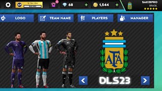 Argentina 3 Star Logo & Fifa World Cup 2022 Kits - DLS 23