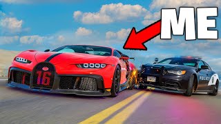 100 COPS CHASE Supercars In BeamNg Drive!