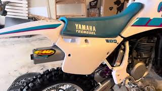 YAmaha WR 500 after Cold Start - Walk Around - Big Bore Like CR 500 / KX 500 / YZ 490