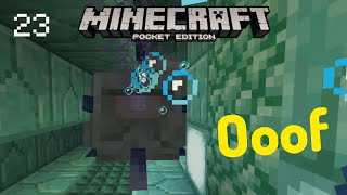 DEFEATING OCEAN MONUMENT - Lets play Minecraft PE - #23 (No Commentary)