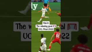 Vini Jr.✨ The winning goal RM vs Liverpool UCL Final 2022