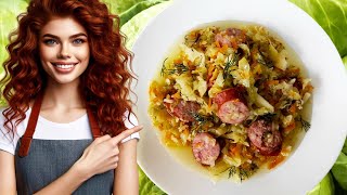 HOW to Make Cabbage Stew with Smoked Sausage (Easy Cabbage Stew Recipe)