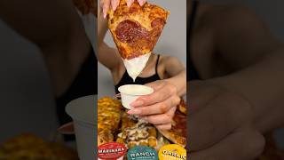 DOMINOS MUKBANG🍕#shorts #mukbang #pizza