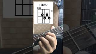 BELAJAR Kunci Gitar Fdim7 Untuk pemula #shortsvideo #chords