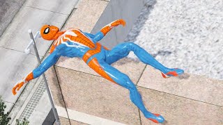 GTA 5 Spiderman Ragdolls Moments Compilation(Euphoria Physics,Jump,Funy Moments) #gta5#ragdolls#gta