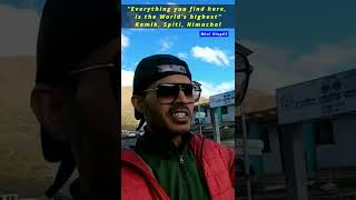 Everything in this Village is the "World's Highest", Komik, Spiti #shorts #youtubeshorts #travel