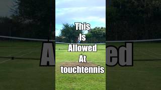 Did you see it? You can throw your racket to make a shot! Then it’s body parts allowed #touchtennis