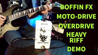 Boffin FX Moto Drive Overdrive Heavy Riff Demo #guitar #effectspedals