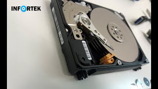 Hard Drive Festplatte Data Recovery Datenrettung (stuck heads clicking) Reparatur Solved