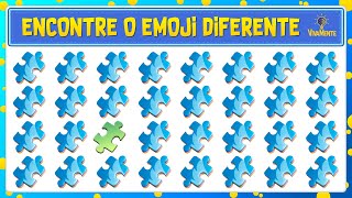 🧩 ENCONTRE O EMOJI DIFERENTE + REPETIDO + OBJETO + 7 ERROS! 💡 VivaMente